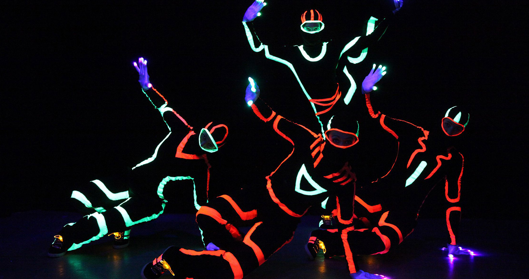 glowing dancers