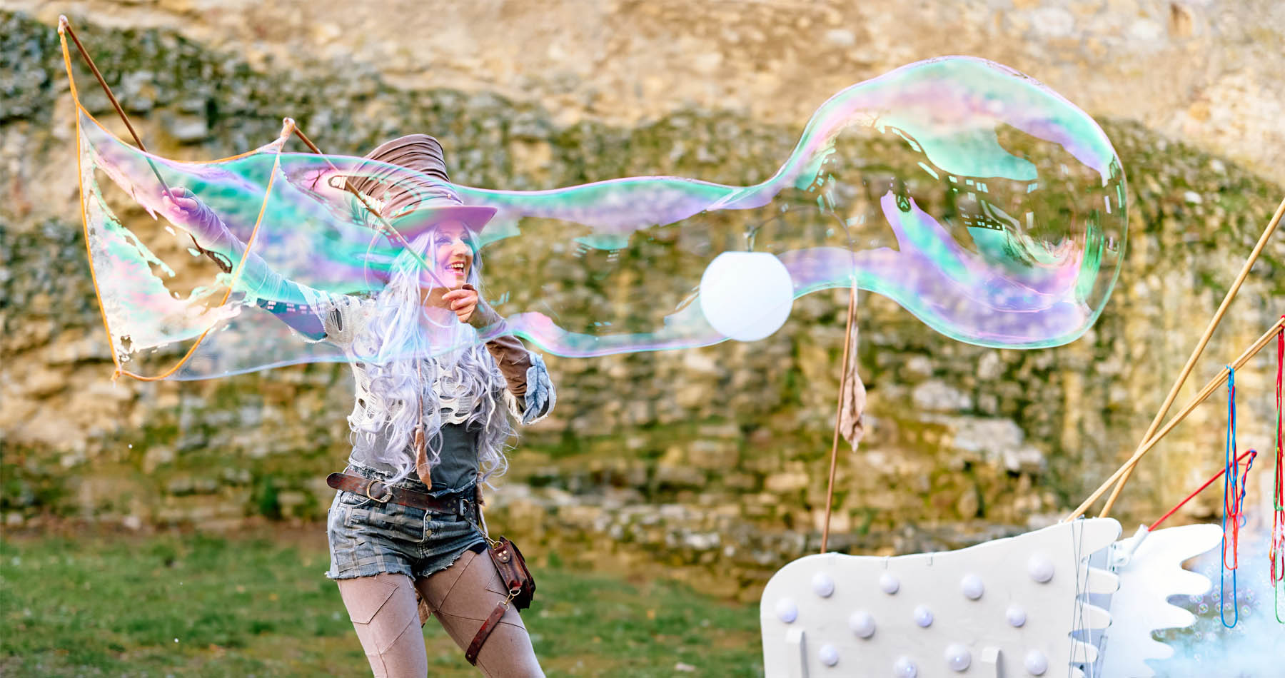 Dancer with Soap Bubbles
